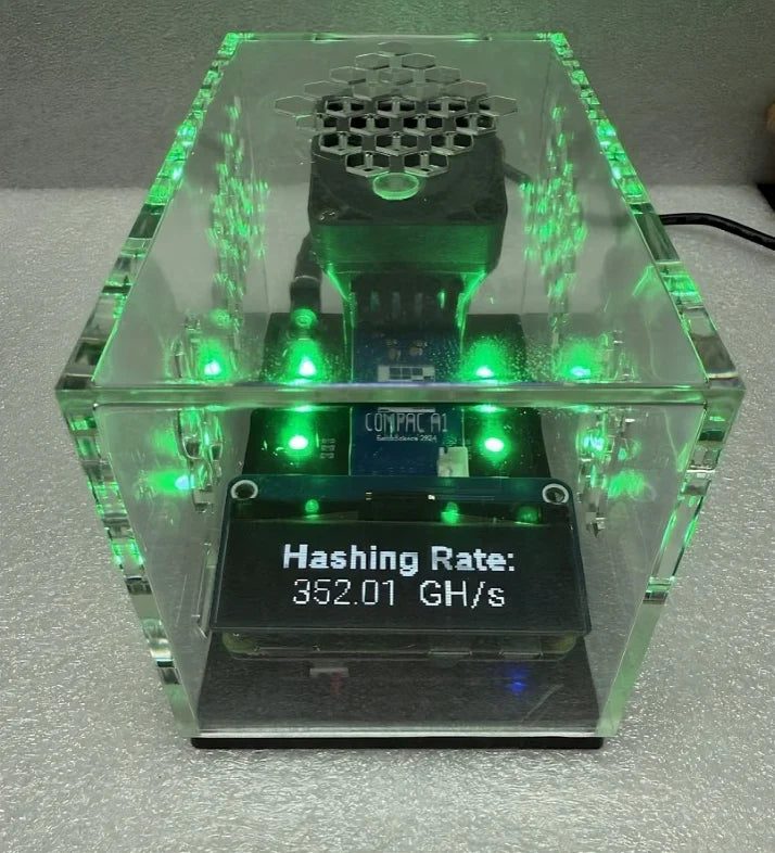 Solo Mining Transparent cube