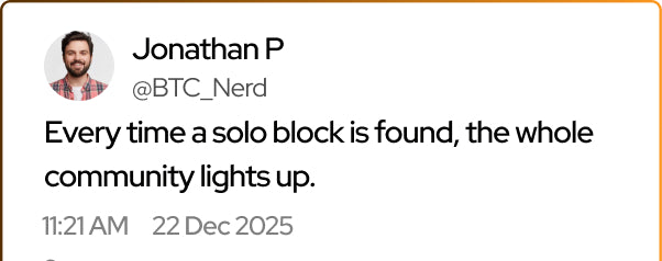 Solo Mining One Shot Miner